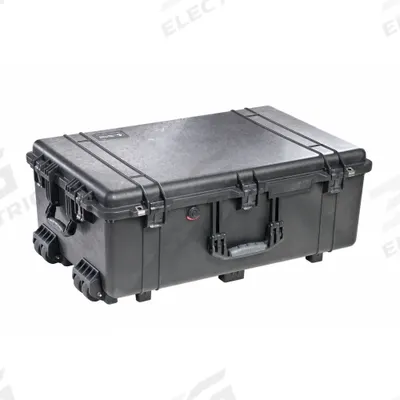 PELICAN Protective Case: 17 1/2 in x 28 5/8 in x 10 5/8 in Inside, No Foam, Black - Standard Protective Transport Cases