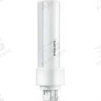PHILIPS Compact LED Bulb: Type A, 2-Pin (GX23-2), Tube, LED, 4000K, 580 lm Light Output, 5 W Watt (MPN 5PL-C/LED/13H/840/IF5/P/2P 20/1). Key specifications — Brand: PHILIPS; Bulb Designation: 5PL-C/LED/13H/840/IF5/P/2P 20/1; Dimmable: No; Color Temperature: 4000K.
