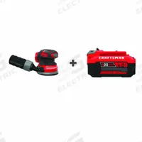 CRAFTSMAN 20V MAX RANDOM ORBIT SANDER (MPN CMCW220B/CMCB204). Key specifications — attr658803: (1) Bare Tool; attr658797: 4.0 Ah; attr658828: Random Orbital Sander Kit; attr658800: CRAFTSMAN; attr868314: 20 V.