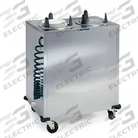 LAKESIDE Plate Dispenser Cart: Heated, 9 1/8 in Plate Size, 39 7/8 in Overall Ht, 32 in Overall Lg (MPN 6209). Key specifications — Manufacturer Part Number: 6209; NSF Certified: Yes; Caster Type: (1) Swivel; Material: Stainless Steel; Color: Silver; Product Type: Plate Dispenser; Brand: LAKESIDE.