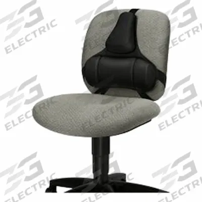 FELLOWES Backrest: Fabric, Black, 2 in Overall Lg, 15 in Overall Wd - Backrests