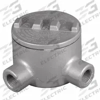 Conduit Outlet Body: Iron, GR, 1 1/2 in Trade Size, L Body, 72 cu in Body Capacity (MPN GRL150). Key specifications — Series: For Standard Body; Compatible Conduit Trade Size: 1-1/2 in; Thread Gender: Female; Hub Style: Threaded; Cover Included: Yes; Body Style: L; Connection Type: Threaded; Back Type: Round.