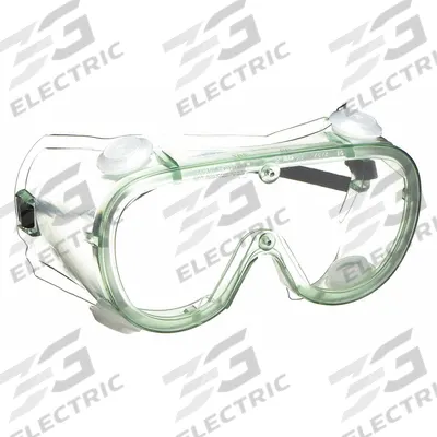 OBERON Safety Goggles: Clear Lens Color, Uncoated, Indirect, Elastic Band Material - Basic-Fit Safety Goggles