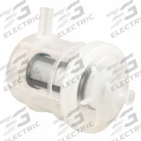 BALDWIN FILTERS Fuel Filter: In-Line, 2 9/16 in Outside Dia, Nylon, Kobelco/Komatsu/Yanmar (MPN BF9906). Key specifications — Baldwin Interchange: BF9906; Brand: BALDWIN FILTERS; Media Material: Nylon; Compatible Vehicle Type: Buses; Compatible Vehicle Make: Yanmar.