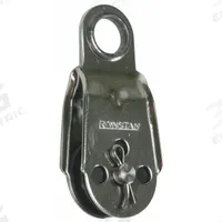 RONSTAN Pulley Block: Fixed, Pulling, 990 lb Working Load Limit, 1/8 in Compatible Rope Dia, Sleeve (MPN RF468). Key specifications — Product Type: Pulley Block; Brand: RONSTAN; Compatible Rope Type: Wire Rope; Pulley Type: Fixed; Attachment Type: Fixed Eye; Operation: Pulling; Bearing Type: Sleeve; Finish: Plain.