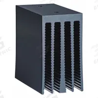 CRYDOM Heat Sink: DIN Rail & Panel Heat Sink Mounting, Aluminum, 2°C/W Thermal Resist (MPN HS201). Key specifications — Manufacturer Part Number: HS201; Fan: Yes; For Use With: Single or Dual Solid State Relays; Material: Aluminum; Heat Sink Mounting Style: DIN Rail & Panel; Brand: CRYDOM.