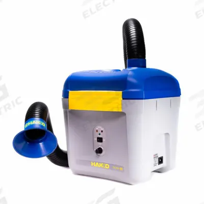 HAKKO Fume Extractor Kit: 167 cfm, 50 dB - Single-Hose Benchtop Soldering Fume Extractors