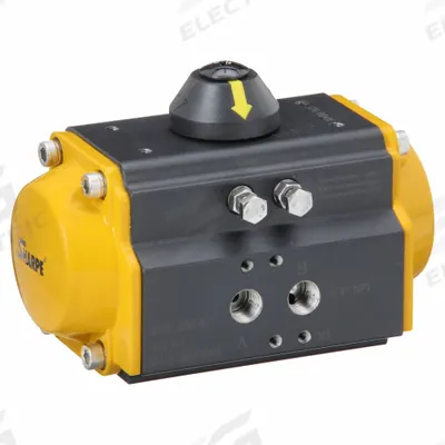 APPROVED VENDOR Pneumatic Valve Actuator: 275 in-lb Force at 80 psi, Anodized Aluminum - Double-Acting Valve Actuators