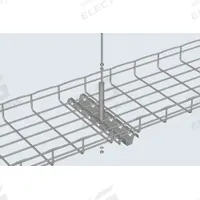 CABLOFIL Center Hanger: 8 in Wd, Steel, Galvanized (MPN FASPCH200PG). Key specifications — Material: Steel; Manufacturer Part Number: FASPCH200PG; Brand: CABLOFIL; Finish: Galvanized; For Use With: Cablofil 8 in Width Mesh Tray.