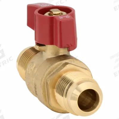 APPROVED VENDOR Manual Two-Way Ball Valve: 5/8 in, Brass, Straight, Flare x Flare, Two-Piece - Brass Ball Valves