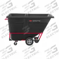 RUBBERMAID COMMERCIAL PRODUCTS Tilt Truck: 27 cu ft, 1,250 lb, (2) Axle-Mounted/(2) Swivel, Black (MPN FG131542BLA). Key specifications — Color: Black; Brand: RUBBERMAID COMMERCIAL PRODUCTS; Caster/Wheel Configuration: (2) Swivel.
