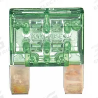 BUSSMANN Automotive Fuse: MAX Series, Fast-Acting, 30 A, 32 V DC, Non-Indicating (MPN MAX-30). Key specifications — Series: MAX; Brand: BUSSMANN; Fuse Profile: Standard Profile.
