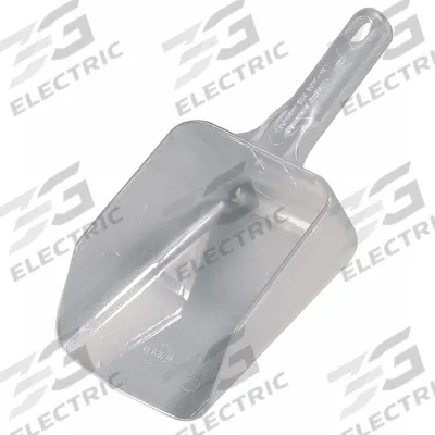 CARLISLE Scoop: NSF Certified, Clear, 3 3/8 in Overall Ht, Scoop, 4 7/8 in Handle Lg - Kitchen Scoops
