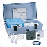 HACH Ozone Test Kit: Ozone, 0 to 1.50 mg/L O₃, 0.1, 25 Tests, 31 Pieces (MPN 2518050). Key specifications — Includes: Accuvac Snapper; Range: 0 to 1.50 mg/L O₃; Sensitivity: 0.1; Test Parameters: Ozone.