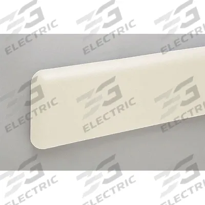 PAWLING Wall Guard: WG-6C, PETG, Eggshell, 6 in Overall Ht - PETG Crash Rails & Bumper Guards