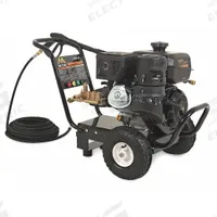 MI-T-M Gas-Powered Pressure Washer: Medium Duty, Cart, 3,500 psi, 2.8 gpm, Usable Per Week 20 hr (MPN GC-3500-0MKB). Key specifications — attr1034381: Kohler; attr1037666: MI-T-M.