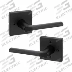 KWIKSET Door Lever Lockset: Privacy Lever Locksets, ADA Compliant (MPN 730LSL-SQT-514-6AL-RCS). Key specifications — Ligature Resistance: Not Ligature-Resistant; Brand: KWIKSET; Lockset Function ANSI Code: F76; Visual Indicator Message: No Message; Lockset Style: Rose; ADA Compliant: Yes; Finish: Black Painted : Zinc.