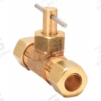 APPROVED VENDOR Needle Valve: Inline Valve Body, Brass, 3/8 in Pipe Size, Compression x Compression (MPN 709106-06). Key specifications — For Media: Water; Standards: NSF 61 Annex G; Brand: APPROVED VENDOR; Connection Type - Side 1: Compression; Connection Type - Side 2: Compression; Connection Type: Compression x Compression.