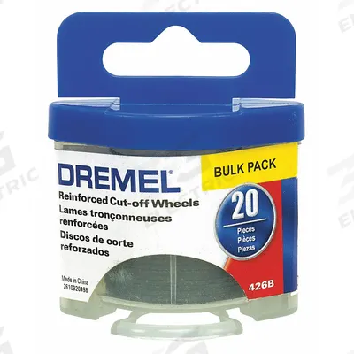 DREMEL Cut-Off Wheel Kit: 1 1/4 in Wheel Dia, 0.05 in Wheel Thick, Reinforced Fiberglass - Cutting Wheels for Rotary Tools