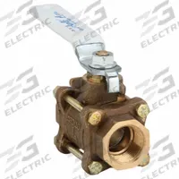 APOLLO Manual Two-Way Ball Valve: 1 in Size, Bronze, Straight, FNPT x FNPT, Full Port Ball Port (MPN 82LF10501). Key specifications — Brand: APOLLO; Handle: Lever.