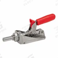 JW WINCO Push-Pull Toggle Clamp: Through-Hole Base Mounting, Locking Vertical Handle, M8 (MPN 841.3-305-ASLX-NI). Key specifications — Plunger Thread: M8; Recommended Spindle Model No.: 708.1-M8-68-A-NI; Brand: JW WINCO.