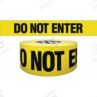 APPROVED VENDOR Barricade Tape: 1,000 ft Lg, 3 in Wd, Do Not Enter Legend, Polyethylene (MPN B3104Y1828-200). Key specifications — Tape Message: Do Not Enter; Message Color: Black; Brand: APPROVED VENDOR.