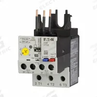 EATON Overload Relay: Electronic Protection, 3 Poles, 1NO/1NC, Phase Loss Sensitivity, Frame Size C (MPN XTOE020CCS). Key specifications — Brand: EATON; Auxiliary Contact Form: 1NO/1NC; Compatible Contactor Series: XT Mini Contactors; Frame Size: C; Phase Loss Sensitivity: Yes; Thermal Units Required: Not Applicable to Electronic Type Overload Relays; Compatible Contactors: Frame Size C.