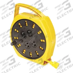 APPROVED VENDOR Extension Cord Reel: 25 ft Cord Lg, 16 AWG, 5-15R Retractable End, SJT, 10 A Current (MPN 3A535). Key specifications — Feeder Cord Ending NEMA Configuration: 5-15P; Retractable Cord Ending NEMA Configuration: 5-15R; Voltage: 125V AC; Brand: APPROVED VENDOR.