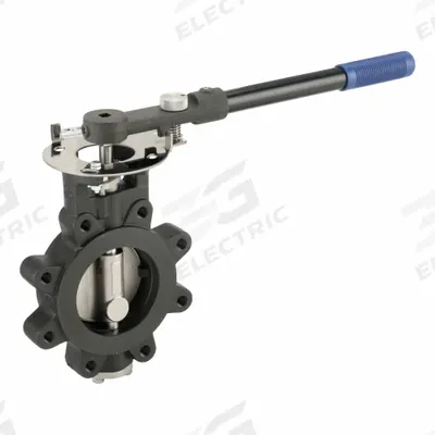 MILWAUKEE VALVE Butterfly Valve: For Steam Media, 4 in Pipe Size, Lug - Carbon Steel High-Performance Butterfly Valves