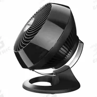 VORNADO Circulating Fan: 8 5/8 in Blade Dia, Non-Oscillating, 4 Speeds, 13 1/2 in Ht, 12 1/16 in Wd (MPN CR1-0276-06BB). Key specifications — Brand: VORNADO; Number of Speeds: 4; Product Type: Circulating Fan; Blade Material: Plastic; Voltage: 120V AC; Fan Housing Material: ABS; Application: Home and Office; Phase: Single.