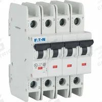 IEC Miniature Cct Breaker, 2 A, 3.25 in (MPN FAZ-C2/4-NA). Key specifications — attr1063588: 480V AC; attr1063574: 10 kA at 277/480V AC; attr1063562: EATON; attr1063585: Screw.