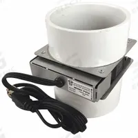 PVC Radon Booster Fan,16W,4": 80 cfm Max., 4 in Duct, 18 W, 115V AC, 1 Ph, PVC (MPN PVC4). Key specifications — Includes: 6 ft Power Cord; Brand: TJERNLUND; Speed Controllable: No; High-Efficiency Motor: No; Housing Material: PVC; Nameplate Voltage: 115V AC; Number of Speeds: 1; Airflow @ 0.000 in SP - Range: 0 to 249 cfm.