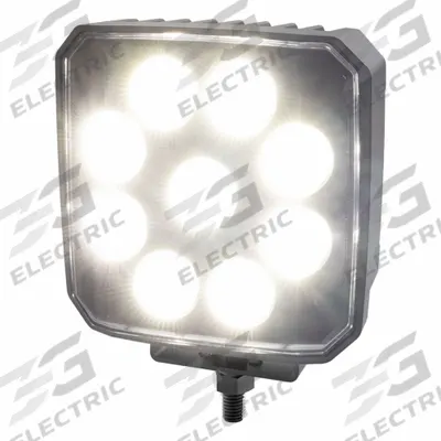ECCO Vehicle Work Light: Square, Flood, LED, Bracket, 2 Pin Connector, Tow Trucks/Work Trucks - Vehicle Floodlights
