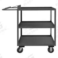 APPROVED VENDOR Utility Cart: 3,000 lb, 3 Shelves, 51 in L x 18 in W x 41 in H Overall Dim, Flat (MPN OPC-243648-3-6PH-95). Key specifications — Caster Wheel/Tread Material: Phenolic; Brand: APPROVED VENDOR; Caster/Wheel Configuration: (2) Rigid.