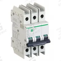 SCHNEIDER ELECTRIC IEC Miniature Circuit Breaker: 3 A Amps, 14kA at 120/240V AC, Screw Clamp, C (MPN M9F42303). Key specifications — DC Voltage Rating: Not Rated; Max. AIR Rating: 14kA at 120/240V AC; Terminal Connection: Screw Clamp; Brand: SCHNEIDER.