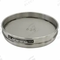 APPROVED VENDOR Standard Stainless Steel Cloth Test Sieve: Stainless Steel, 8 in Outside Dia (MPN 5FWT4). Key specifications — Screen Material: Stainless Steel; Brand: APPROVED VENDOR; Frame Material: Stainless Steel; Standards: AASHTO M92; US Standard Screen Size: #635.