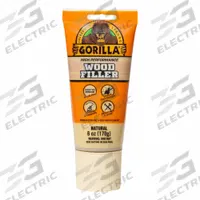 GORILLA Filler: Wood Filler, 6 oz Container Size, Tube, Natural, Wood Filler (MPN 107072). Key specifications — Series: Wood Filler; Color: Natural; Finishing Features: Paintable; Brand: GORILLA.