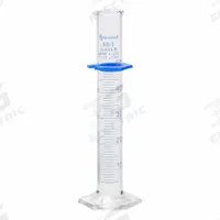 UNITED SCIENTIFIC SUPPLIES INC Graduated Cylinder: 50 mL, A, To Contain (TC), Bumper Included (MPN UNCYLNGB-50). Key specifications — ASTM Specification: E1272; Brand: UNITED SCIENTIFIC SUPPLIES INC; USP Specification: Type I; Closure Included: No; Includes: Bumper.