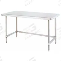 Table: 44 in Overall Wd, 34 in Overall Ht, 8 ft Overall Lg, Stainless Steel, 1,000 lb Load Capacity (MPN GRWT449US). Key specifications — Brand: INSTOCK; Countertop Material: Stainless Steel.