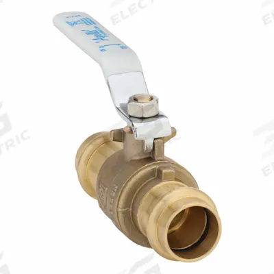 APOLLO Manual Two-Way Ball Valve: 3/4 in, Brass, Straight, Press x Press - Brass Ball Valves