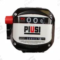 PIUSI Mechanical Fuel Meter: Fuel Meter, Mechanical, 1 in NPT, 24 gpm Flow Rate - Max, Gallons (MPN F009SE500). Key specifications — Display Type: Mechanical; Unit Of Measure: Gallons; Brand: PIUSI; Manufacturer Part Number: F009SE500; Housing Material: Aluminum; Accuracy: +/-0.6%.