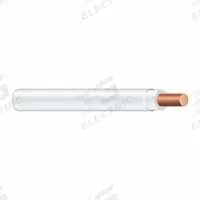 Wire: Copper, 14 AWG, 1 Conductors, Solid, White, 25 ft Lg, THHN/THWN (MPN 11580885). Key specifications — Voltage: 600 V; Brand: SOUTHWIRE.