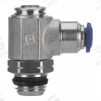 AIGNEP USA Universal Flow Control: Elbow Fitting, Screwdriver Slot, 1/8 in Valve Body Size, 1/8 in (MPN 88953-02-02). Key specifications — attr947203: Stainless Steel; attr947205: AIGNEP USA.