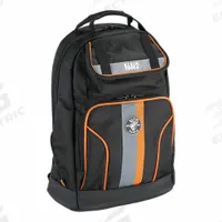 KLEIN TOOLS Tool Backpack: 14 1/2 in W 7 3/8 in D 17 1/2 in H, Polyester, Black, 32 Inside Pockets (MPN 55475). Key specifications — attr1116432: KLEIN TOOLS; attr1116408: Black.