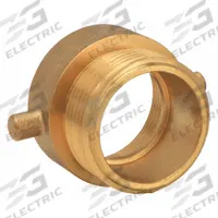 MOON AMERICAN Fire Hose Adapter: 1 1/2 in Compatible Pipe Size, NPT x NH, Straight, Brass, Pin Lug (MPN 369-1561521). Key specifications — attr660750: NPT x NH; attr660755: 1-1/2 in x 1-1/2 in.