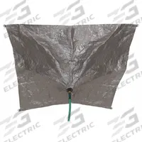 APPROVED VENDOR Leak Diverter Tarp: 5 ft Lg, 5 ft Wd, Polyethylene, Black/Silver (MPN 3ZRU3). Key specifications — Diverter Material: Polyethylene; Diverter Color: Black; Leak Diverter Mounting Style: Bungee Cords with Hooks; Brand: APPROVED VENDOR.
