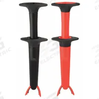 FLUKE Test Clip: CAT III 1000V/CAT IV 600V, Alligator Clip, 9 in Lg, Beryllium Copper, Black/Red (MPN Fluke-AC220). Key specifications — Color: Black/Red; Brand: FLUKE.