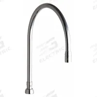CHICAGO FAUCETS Spout: Spout, Gooseneck, Swivel Spout, Brass, Polished Chrome, 2.2 gpm Flow Rate (MPN GN10AE3SWGJKABCP). Key specifications — Includes: Mounting Hardware; Product Type: Spout; Spout Style: Swivel; Body Material: Brass; Color/Finish: Polished Chrome; Brand: CHICAGO FAUCETS.