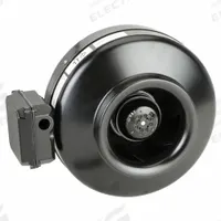 In-Line Duct Fan: 544 cfm Max., 8 in Duct, 180 W, 120V AC, 1 Ph, IP44, Galvanized Steel (MPN PV-200X). Key specifications — Includes: Mounting Bracket; Brand: SOLER & PALAU; Speed Controllable: Yes; High-Efficiency Motor: No; Nameplate Voltage: 120V AC; Number of Speeds: 1; Airflow @ 0.000 in SP - Range: 500 to 749 cfm; High-Efficiency Motor_Broad: Standard-Efficiency Motor.