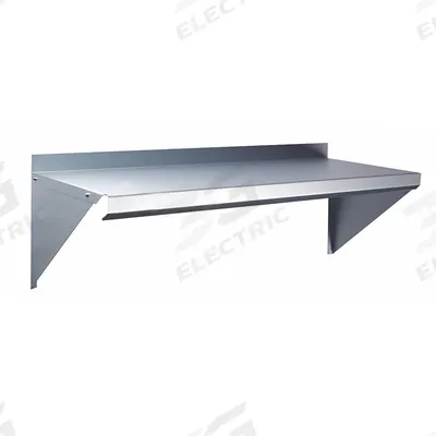 APPROVED VENDOR Wall Shelf: 48 in x 12 in x 13 in, 48 in x 12 in, 100 lb Load Capacity - Steel Solid Wall-Mount Shelving